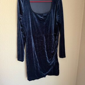 Elegant Black Velvet Dress